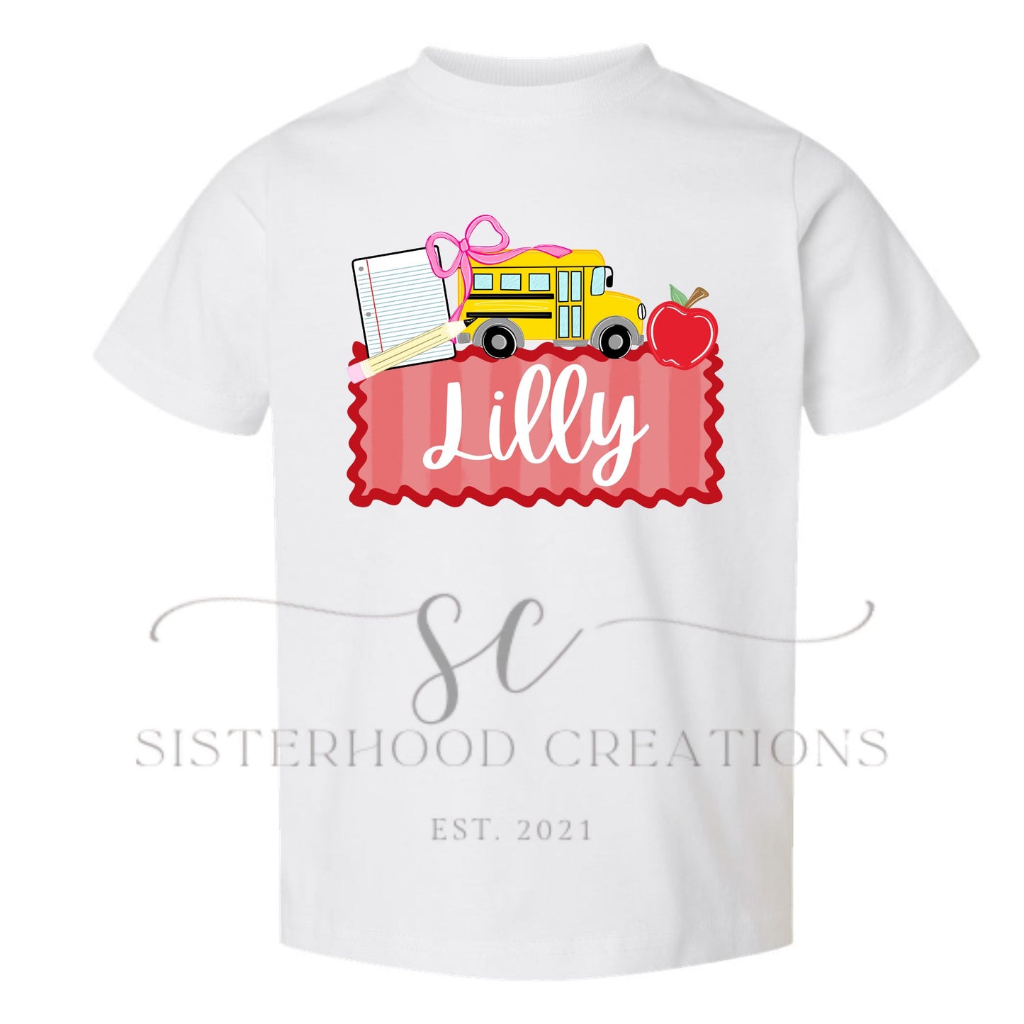 BUS BACK TO SCHOOL- CUSTOM NAME(GIRL)