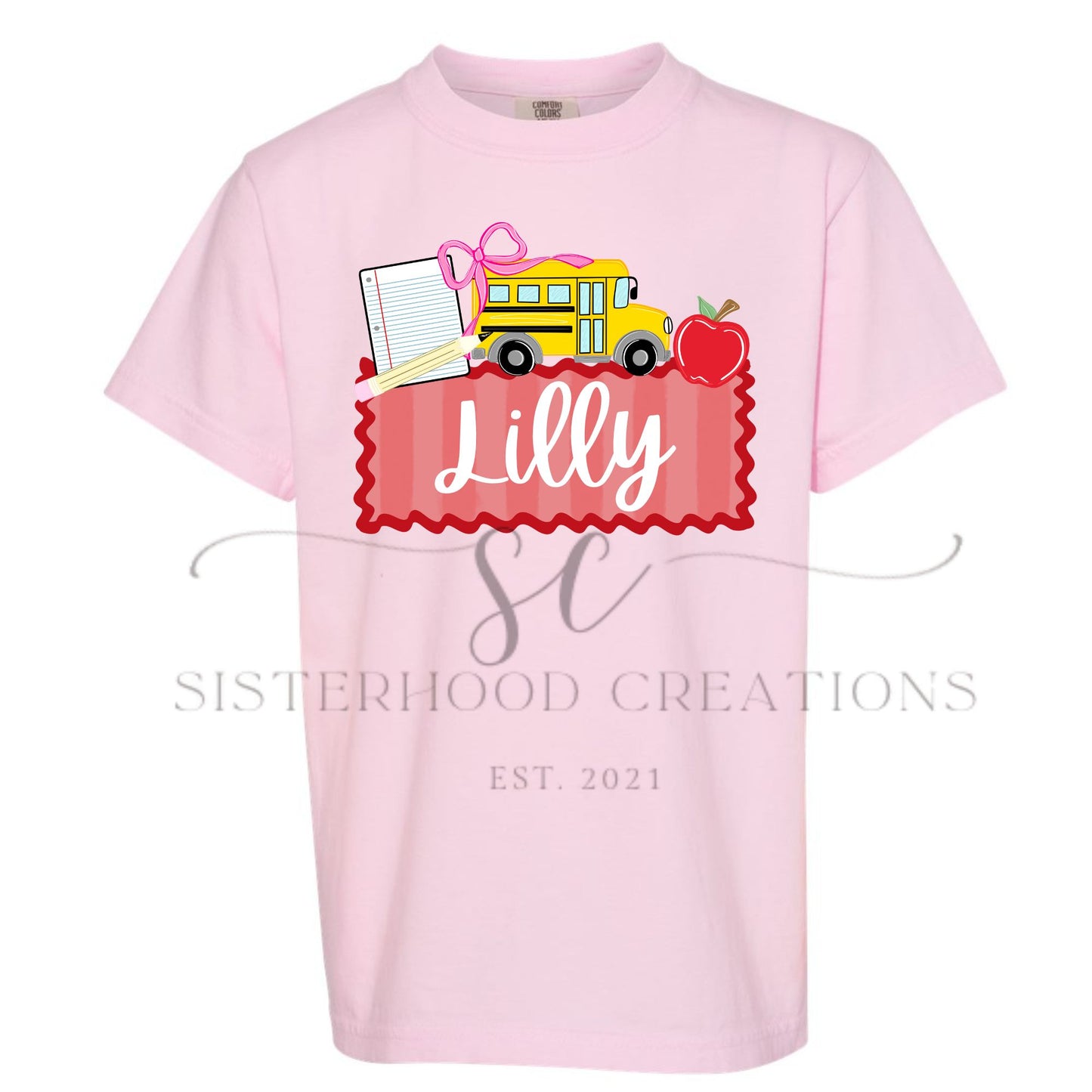 BUS BACK TO SCHOOL- CUSTOM NAME(GIRL)