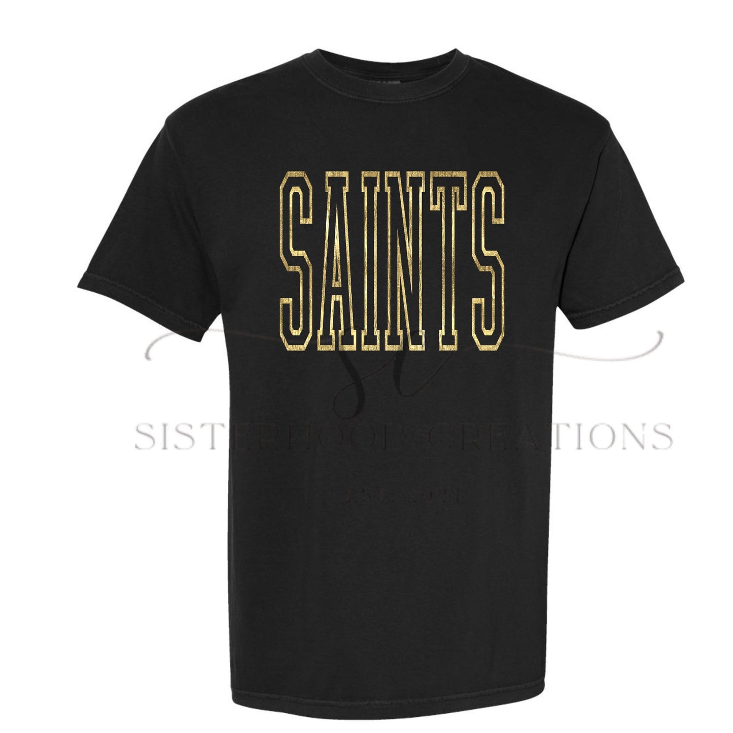 Gold Foil Varsity SAINTS