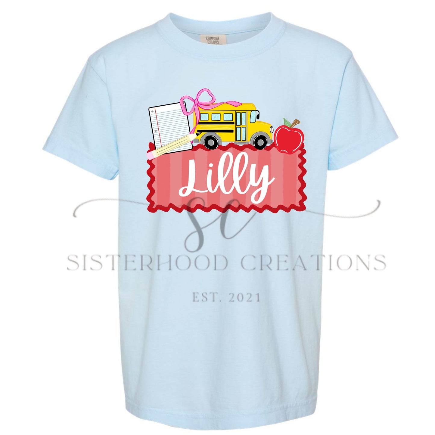 BUS BACK TO SCHOOL- CUSTOM NAME(GIRL)