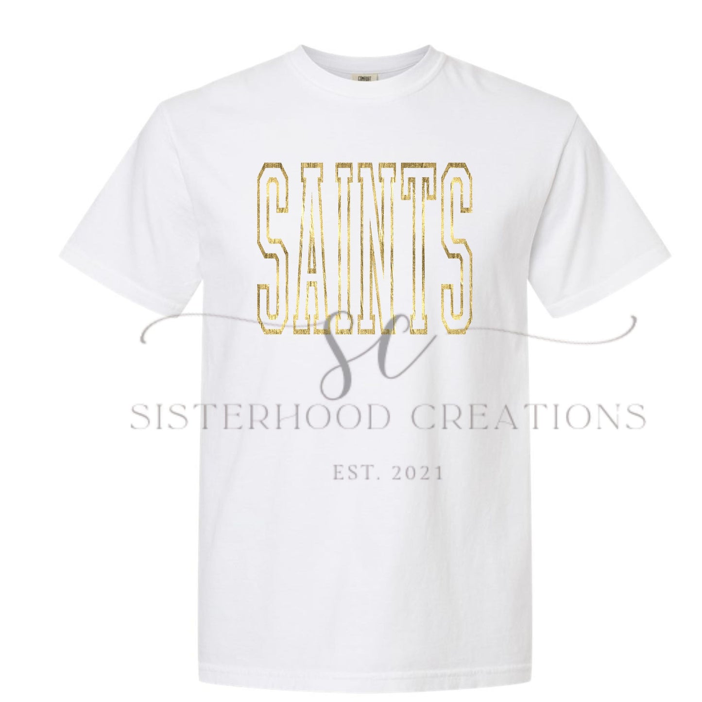 Gold Foil Varsity SAINTS