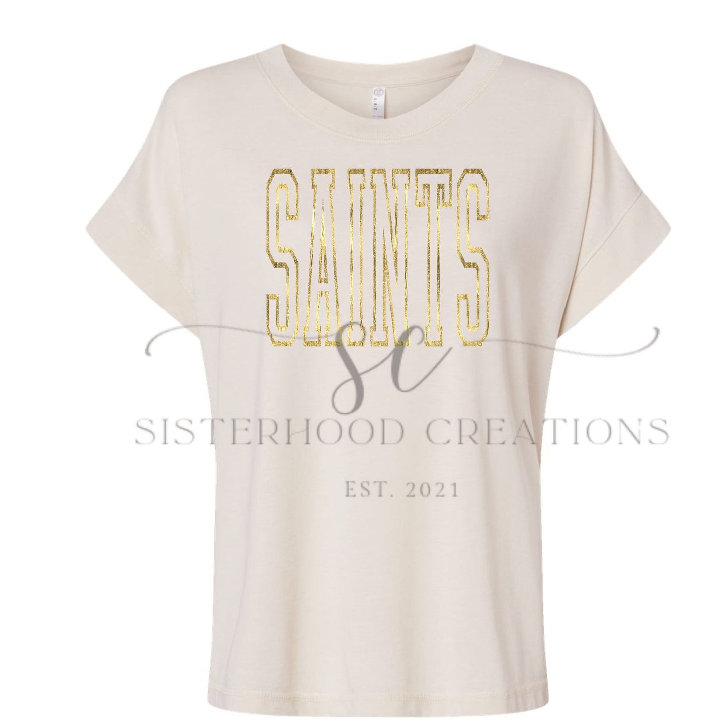 Gold Foil Varsity SAINTS