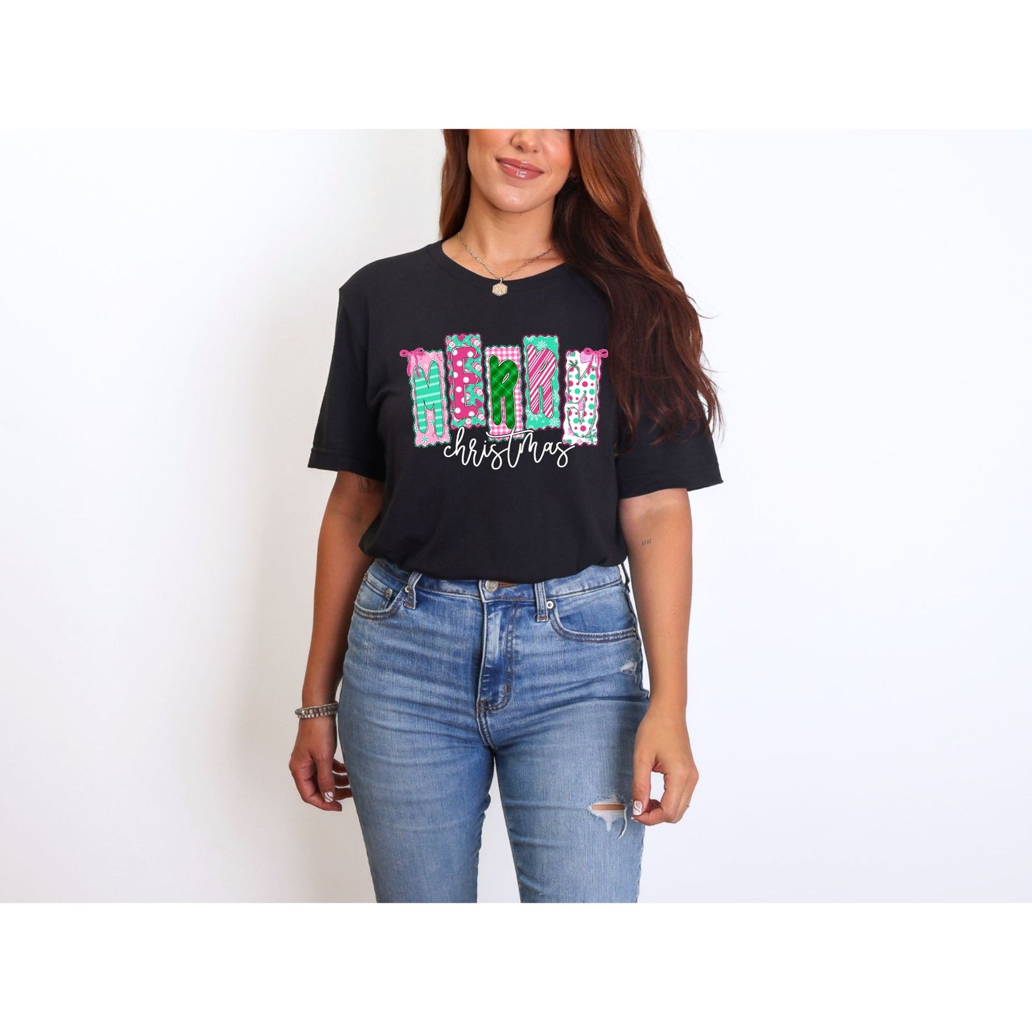 π Merry Christmas Patchwork Tee π