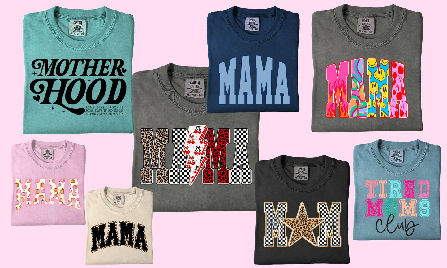 MYSTERY COMFORT COLORS MAMA TEES