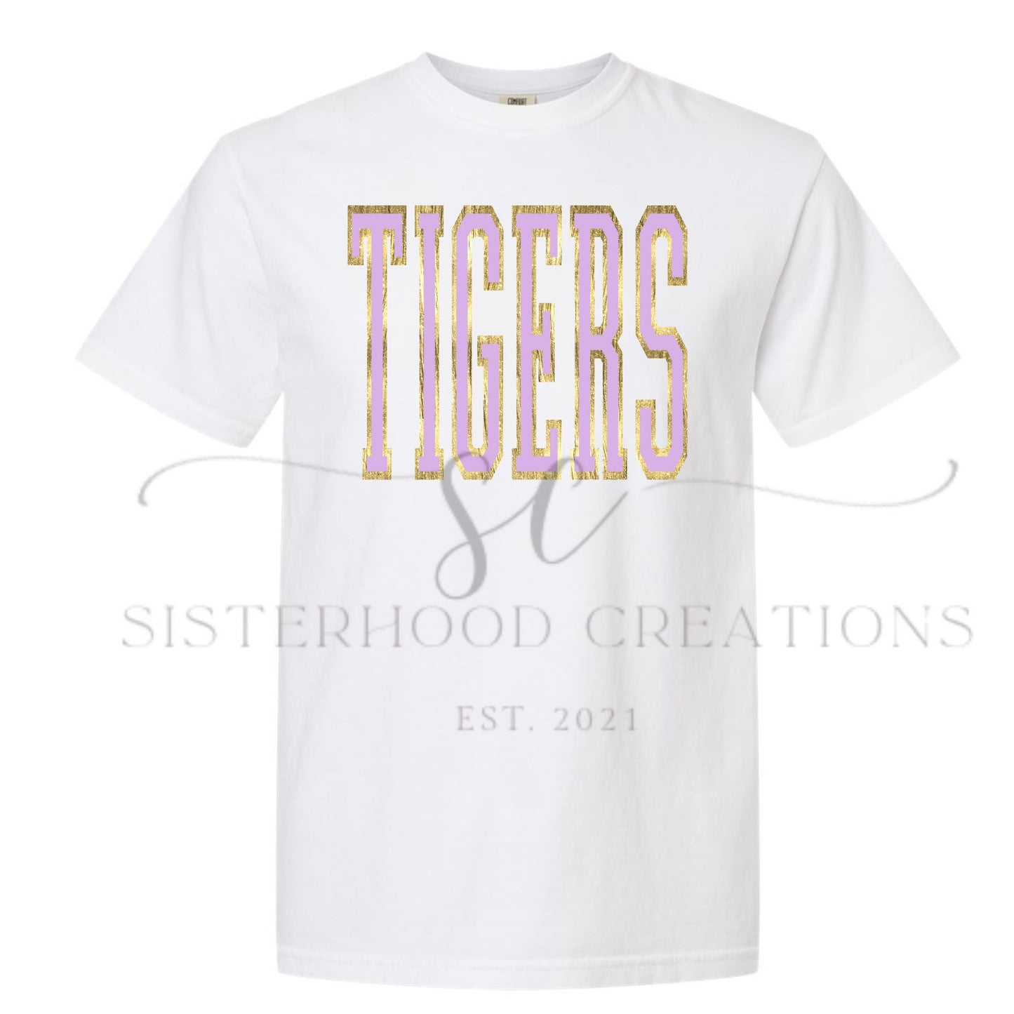 Gold Foil Varsity TIGERS