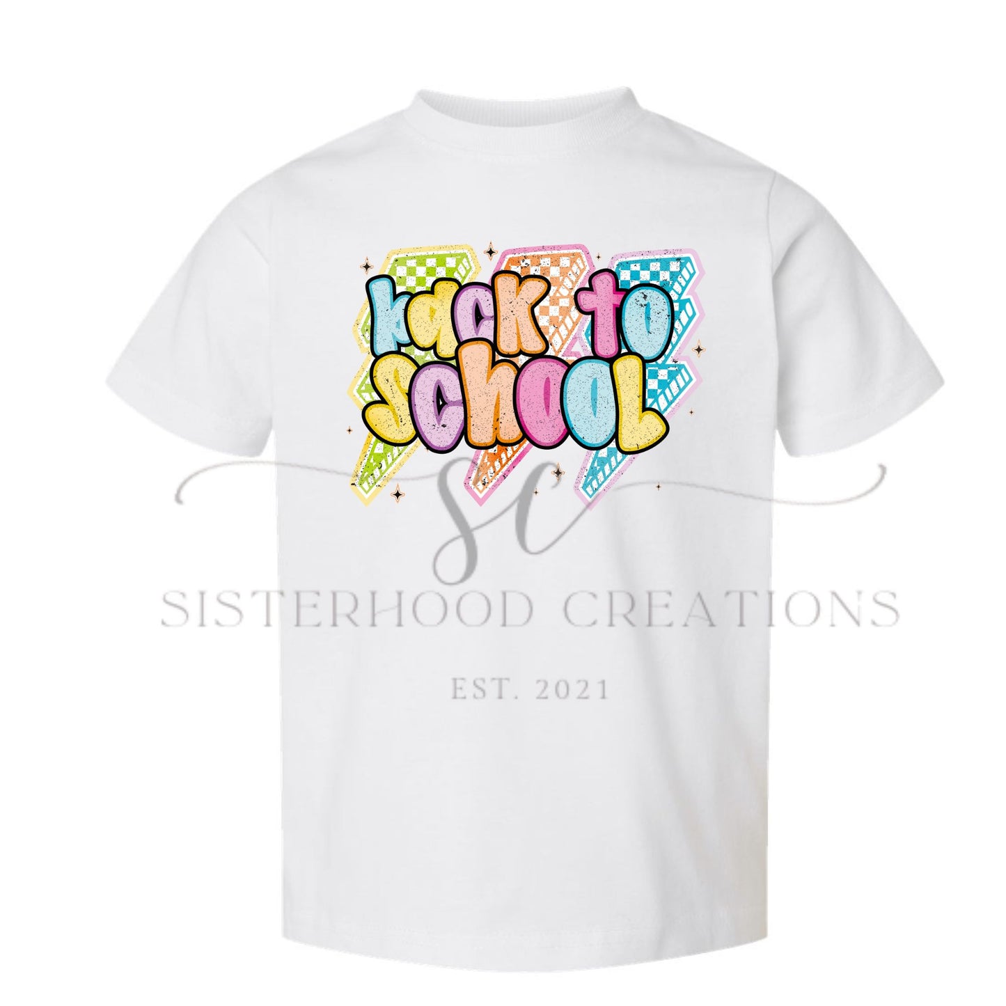 Back to School Lightening Bolt Tee