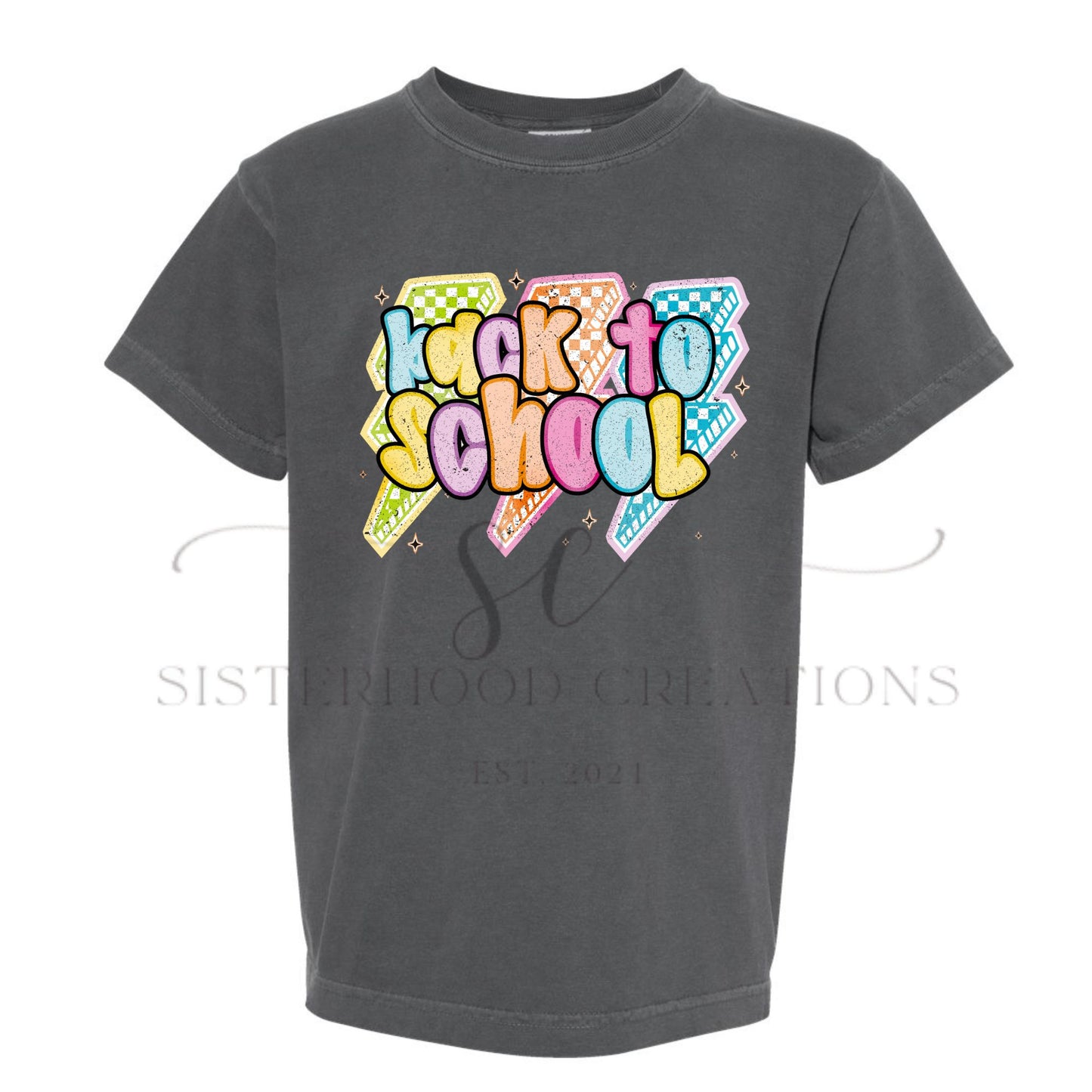 Back to School Lightening Bolt Tee