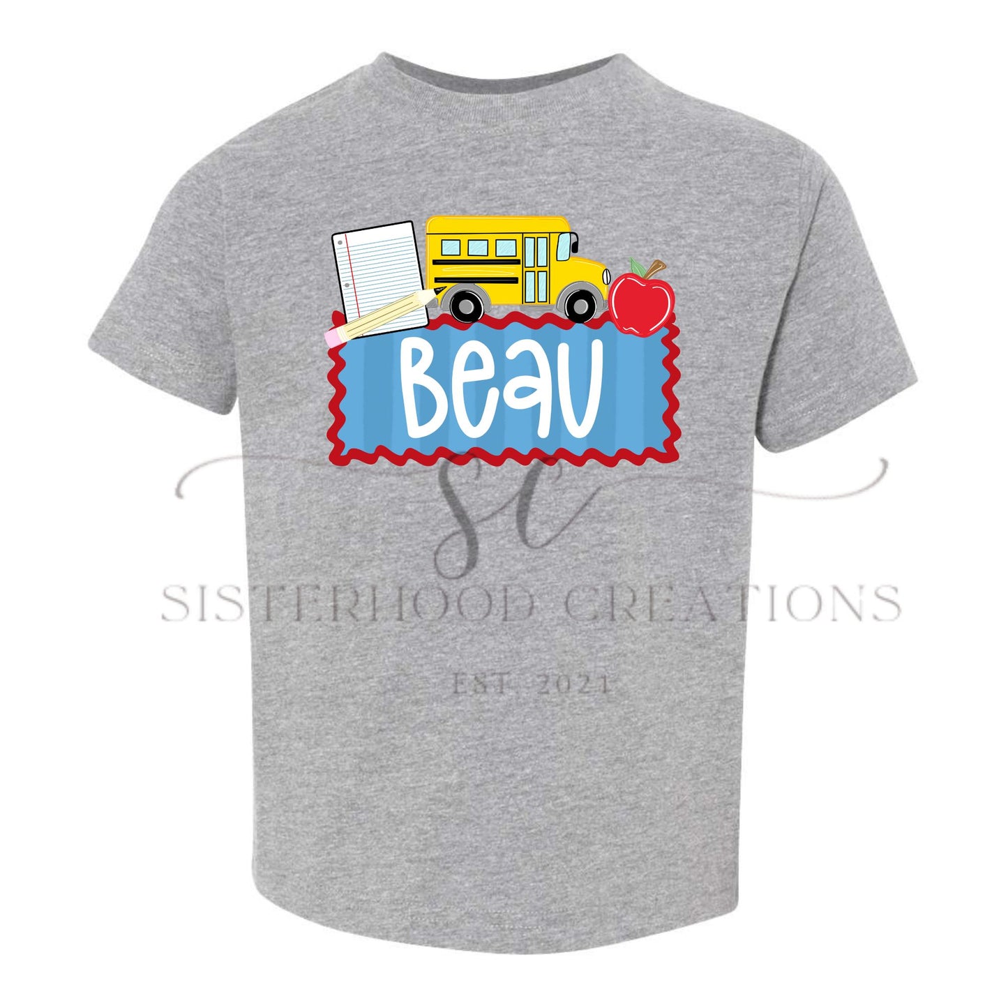 BUS BACK TO SCHOOL- CUSTOM NAME(BOY)