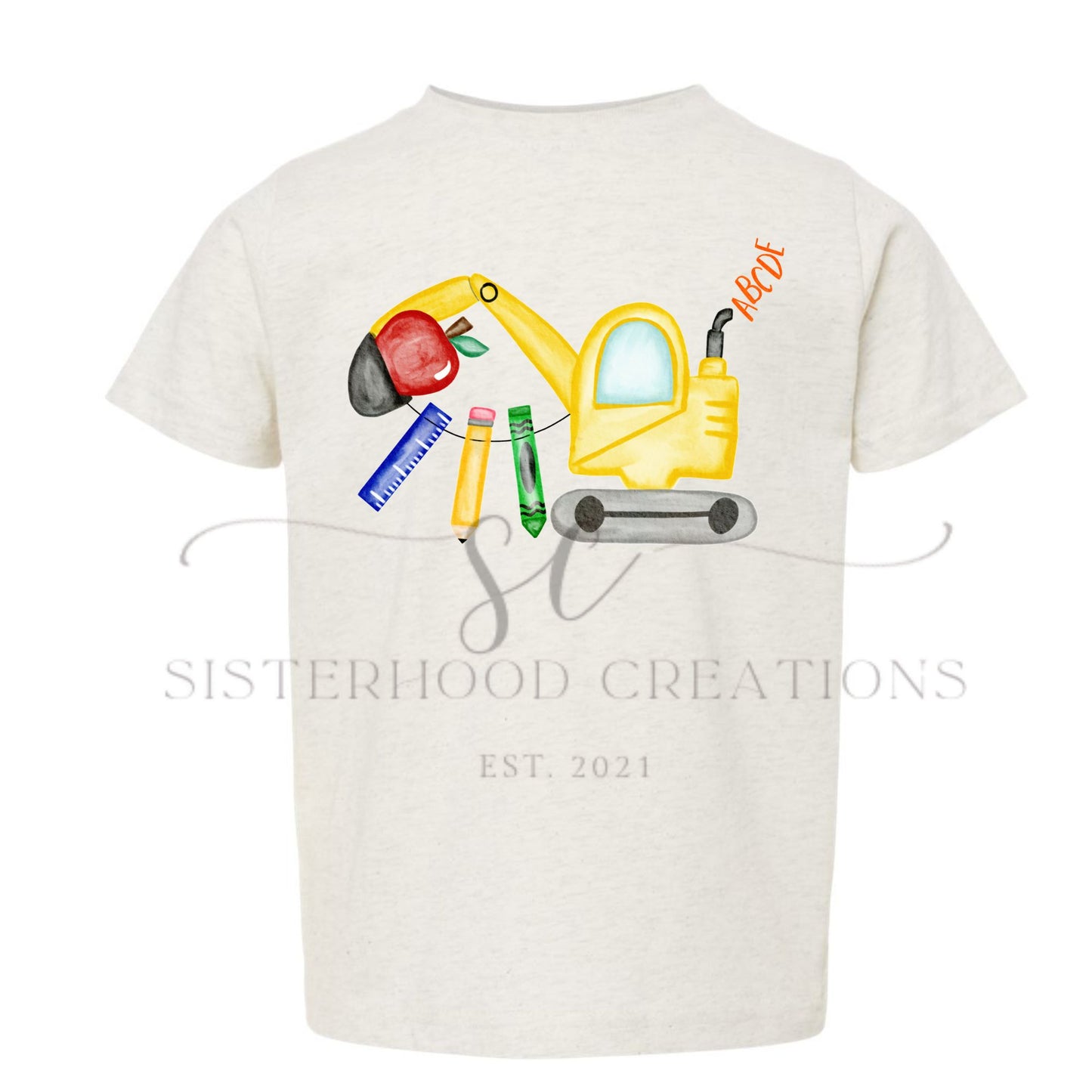 Excavator ABCs Tee