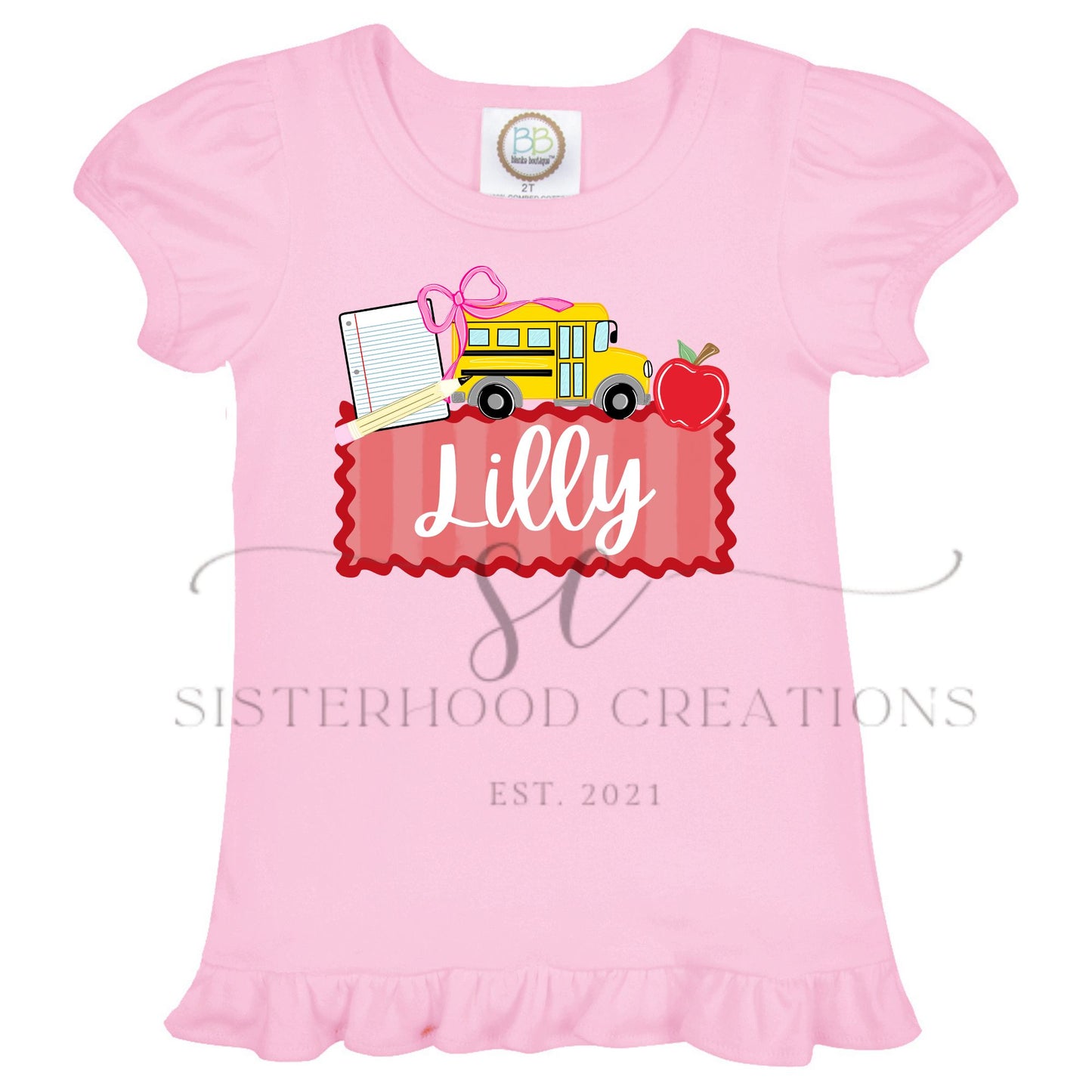 BUS BACK TO SCHOOL- CUSTOM NAME(GIRL)