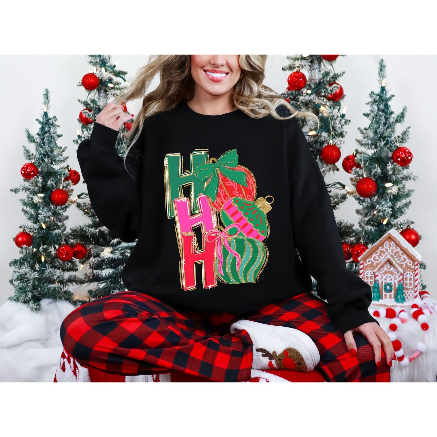 Ho Ho Ho Ornament Sweatshirt