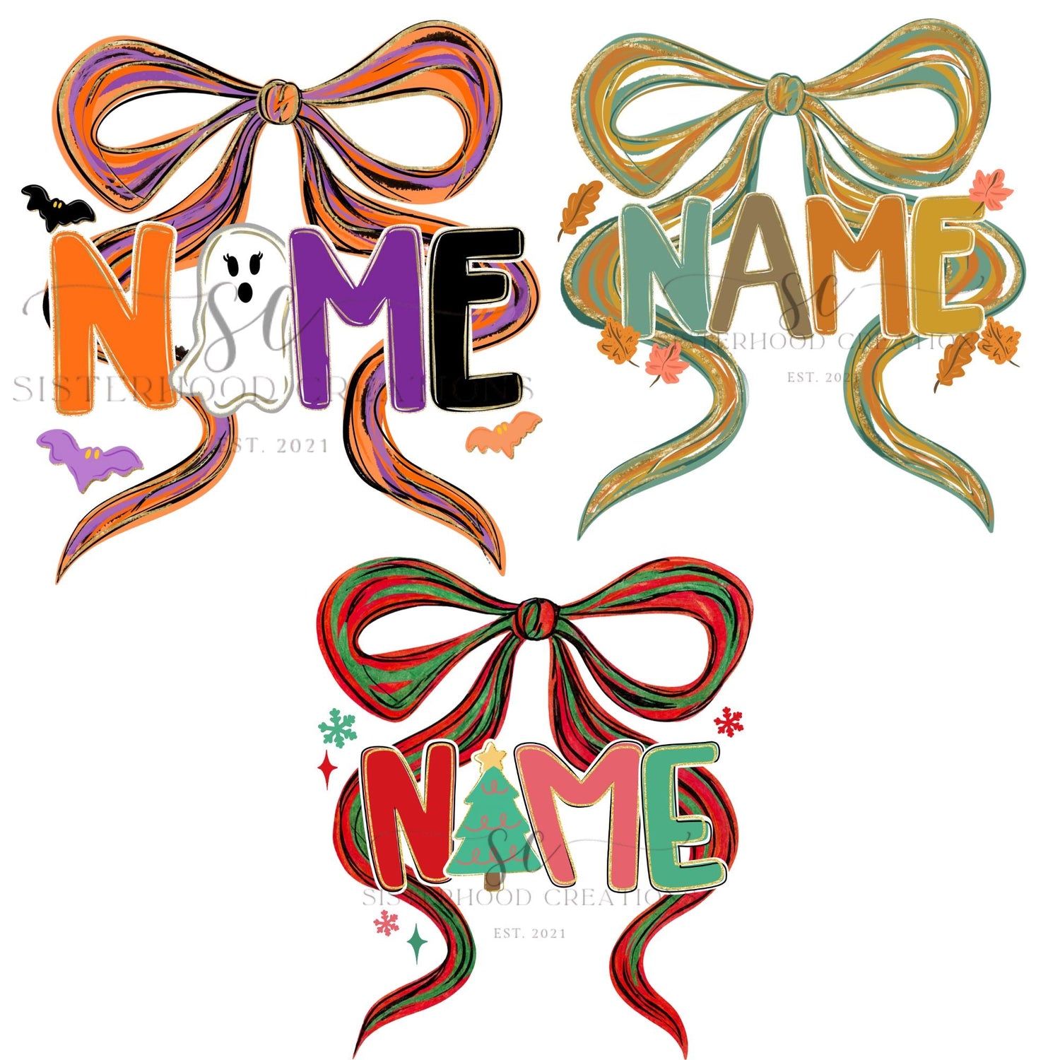 Holiday Bow Names