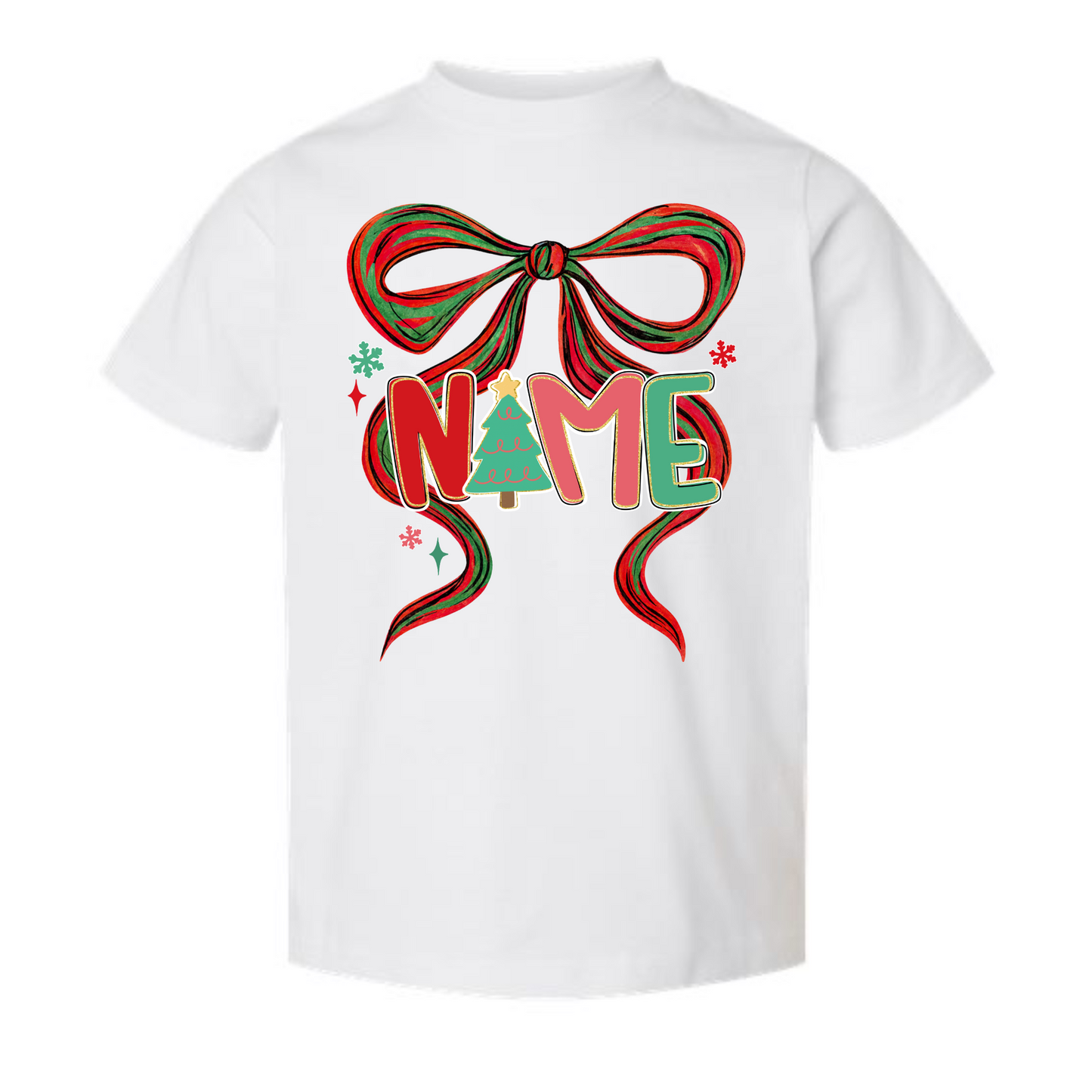 Christmas Custom Name Tee🎄