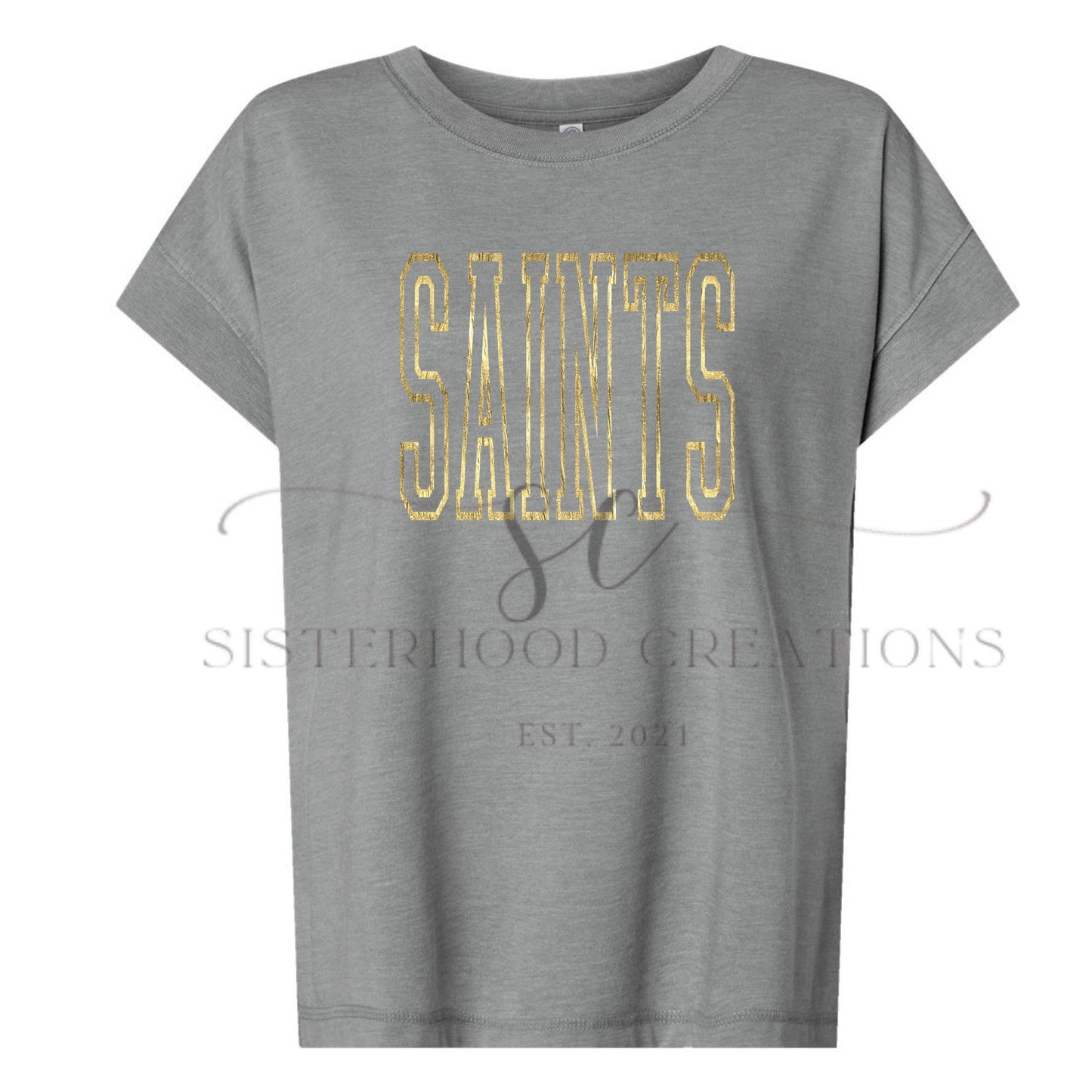 Gold Foil Varsity SAINTS