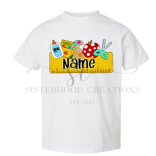Custom School Name Plate Shirt