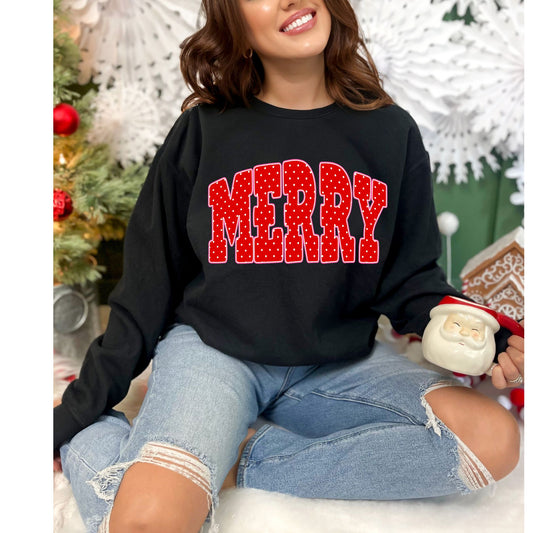 ✨ Merry Polka Dot Sweatshirt ✨