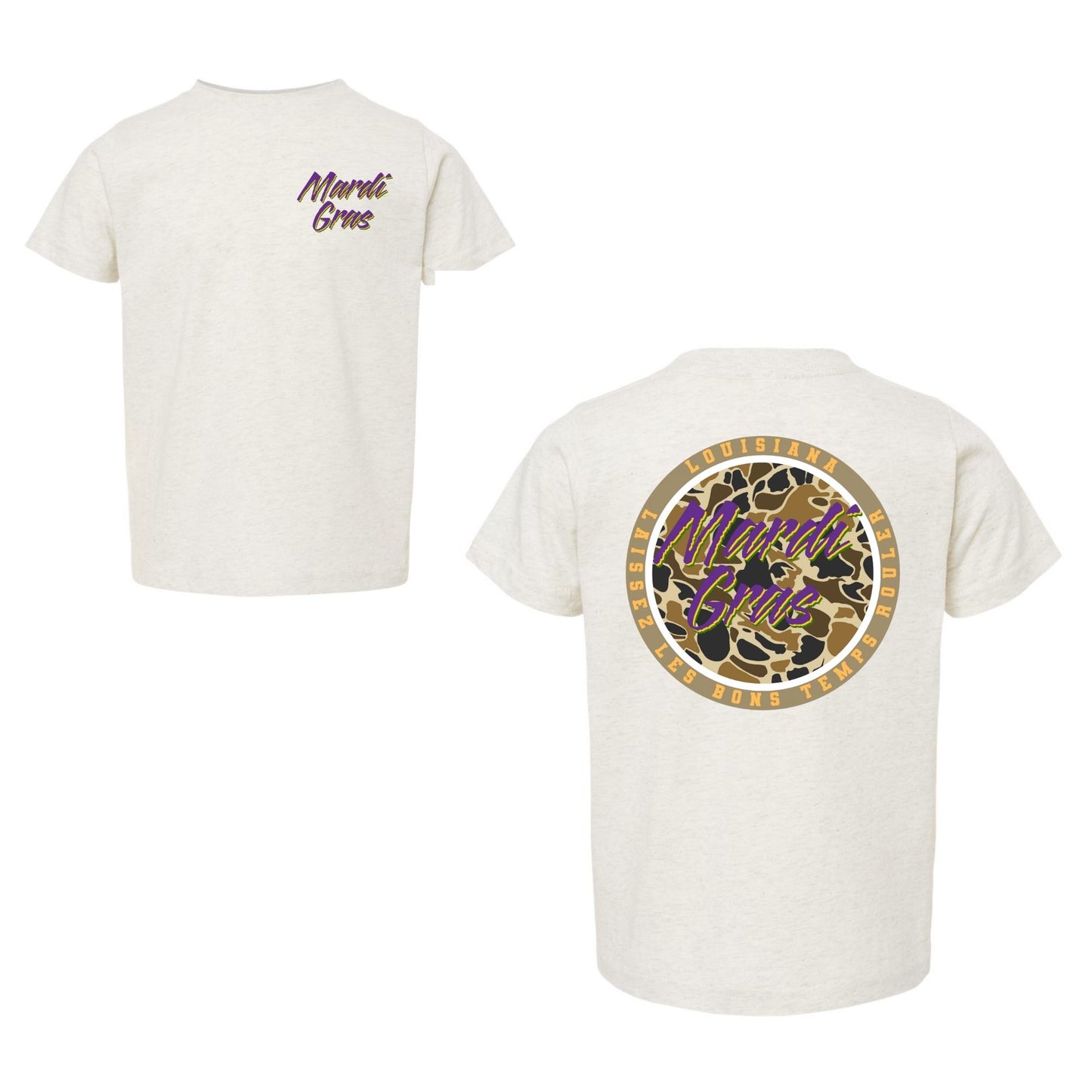 Mardi Gras Camo Tee