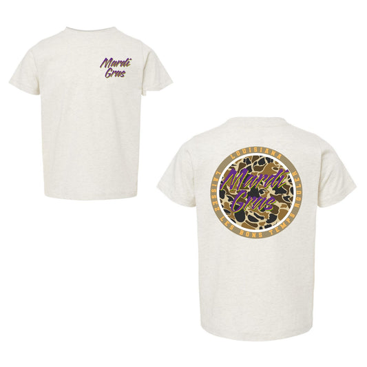 Mardi Gras Camo Tee