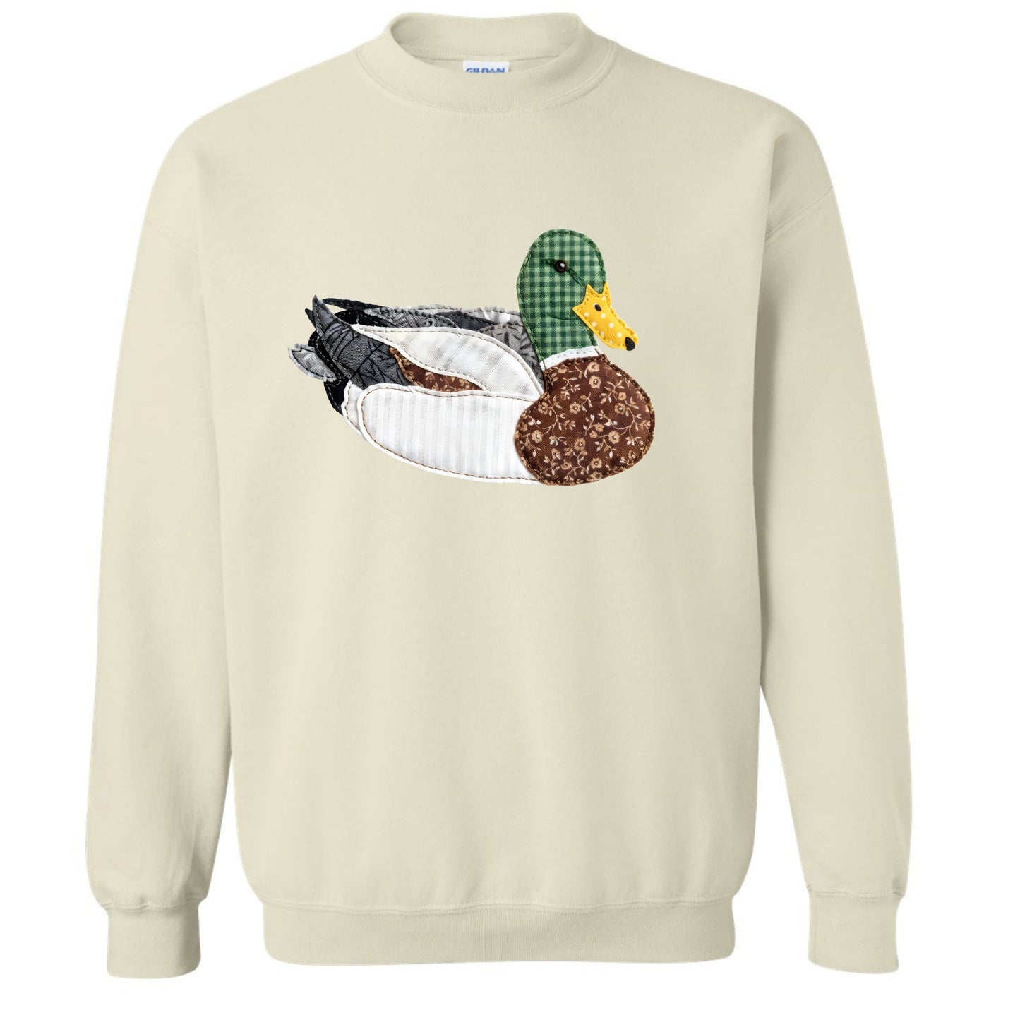 Faux Patchwork Duck Sweatshirt