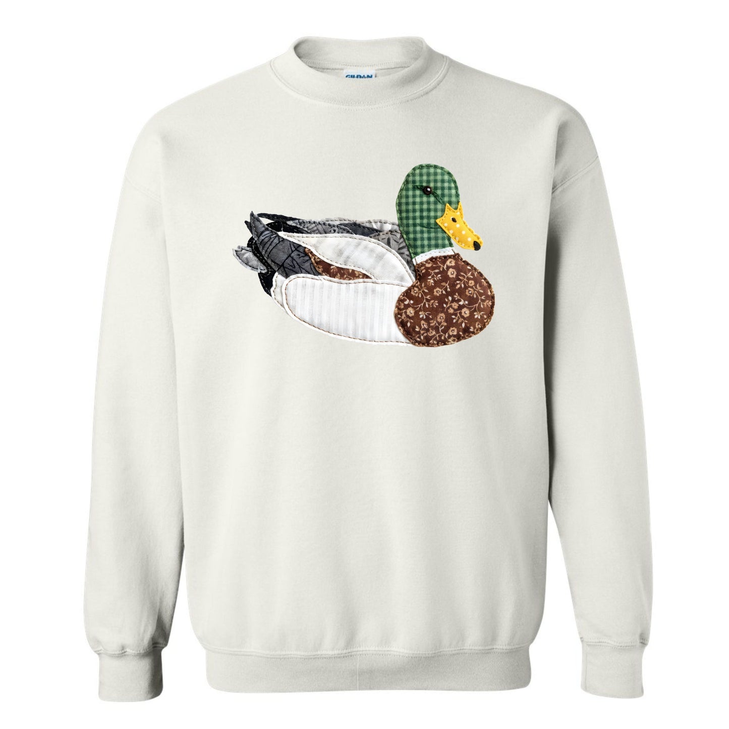 Faux Patchwork Duck Sweatshirt