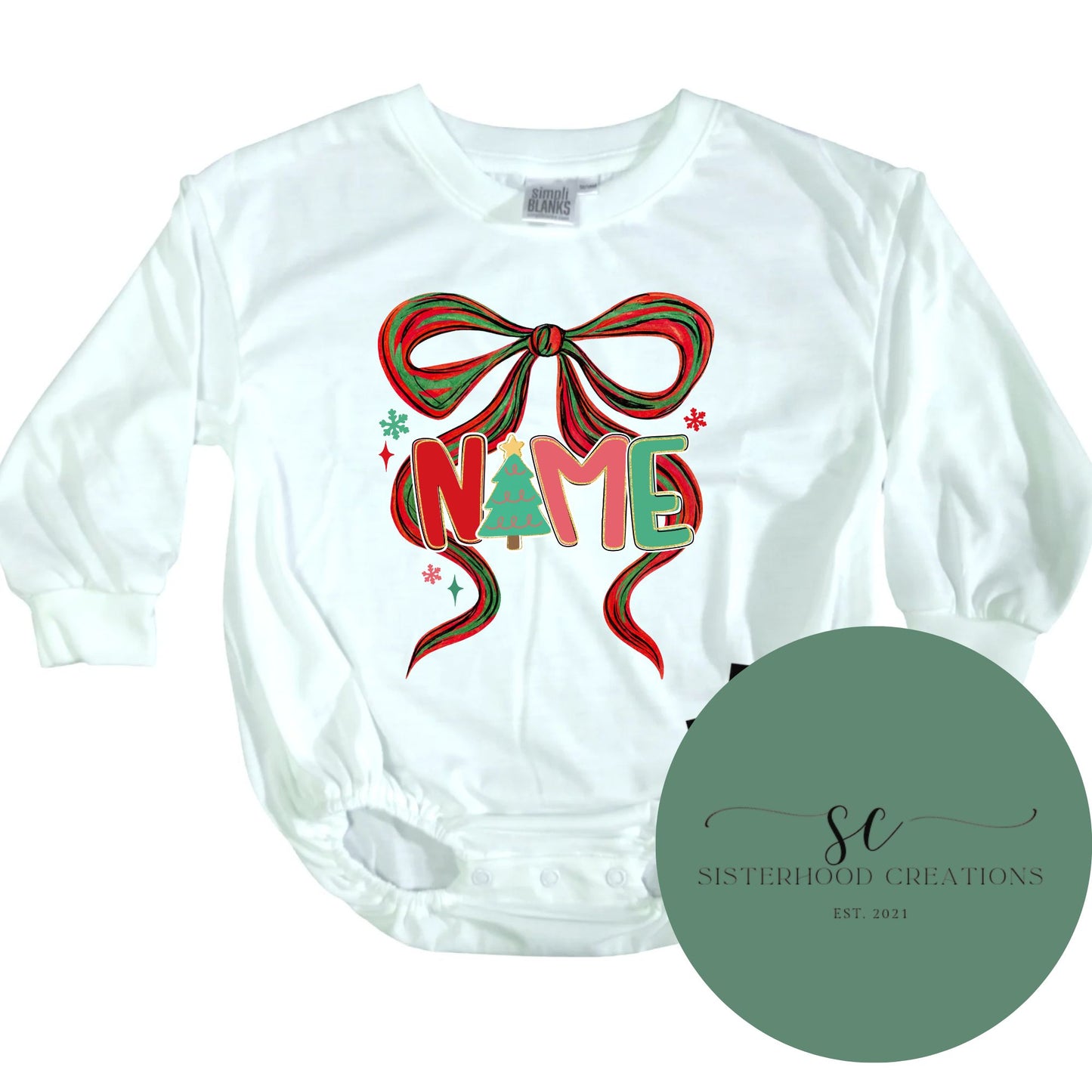 Christmas Custom Name Bubble🎄