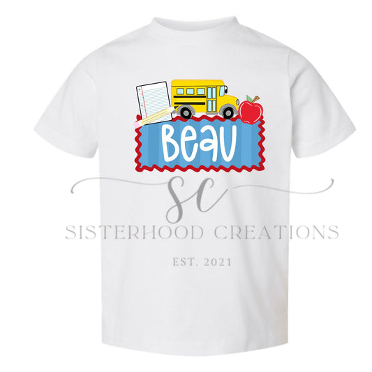 BUS BACK TO SCHOOL- CUSTOM NAME(BOY)