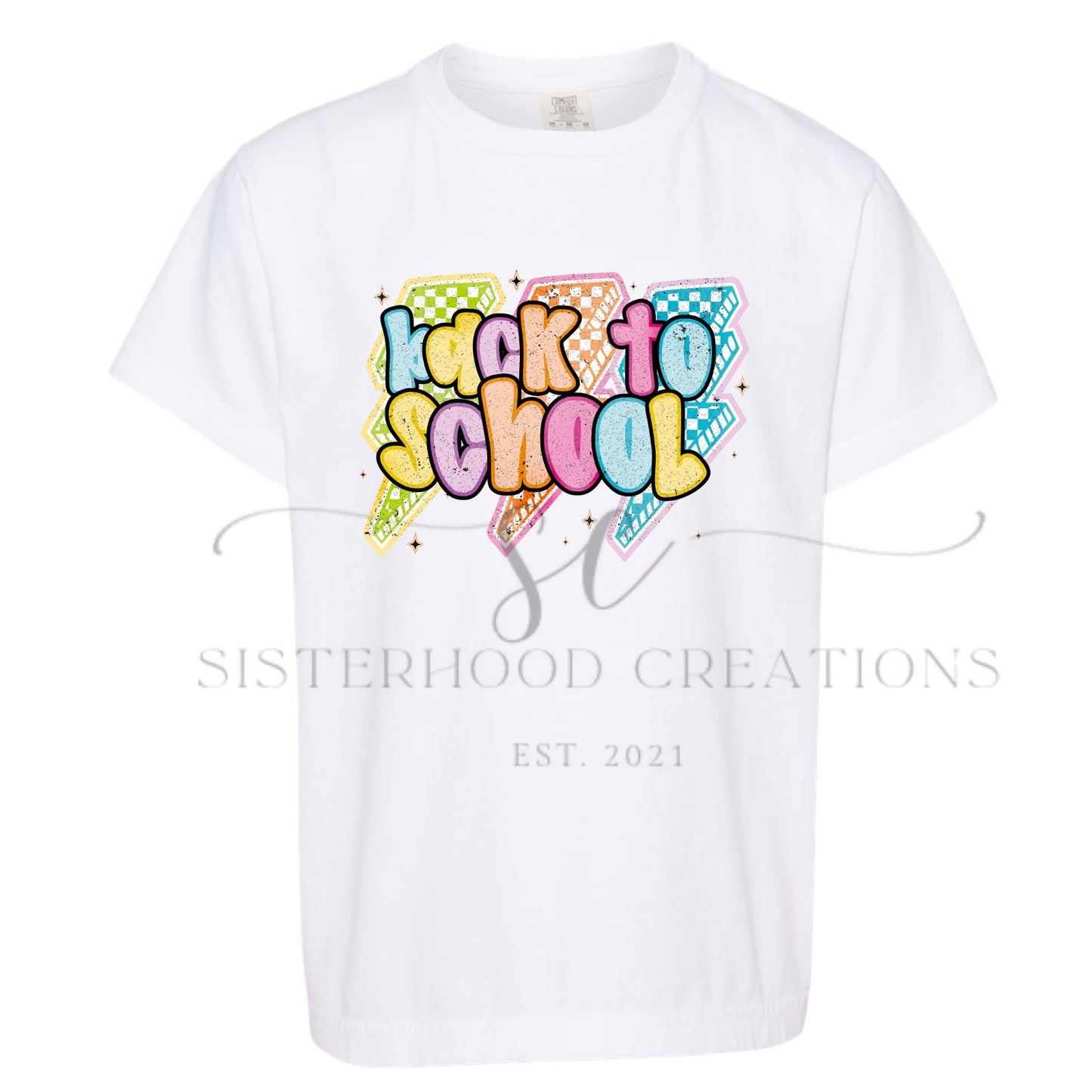 Back to School Lightening Bolt Tee