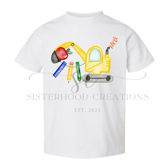 Excavator ABCs Tee