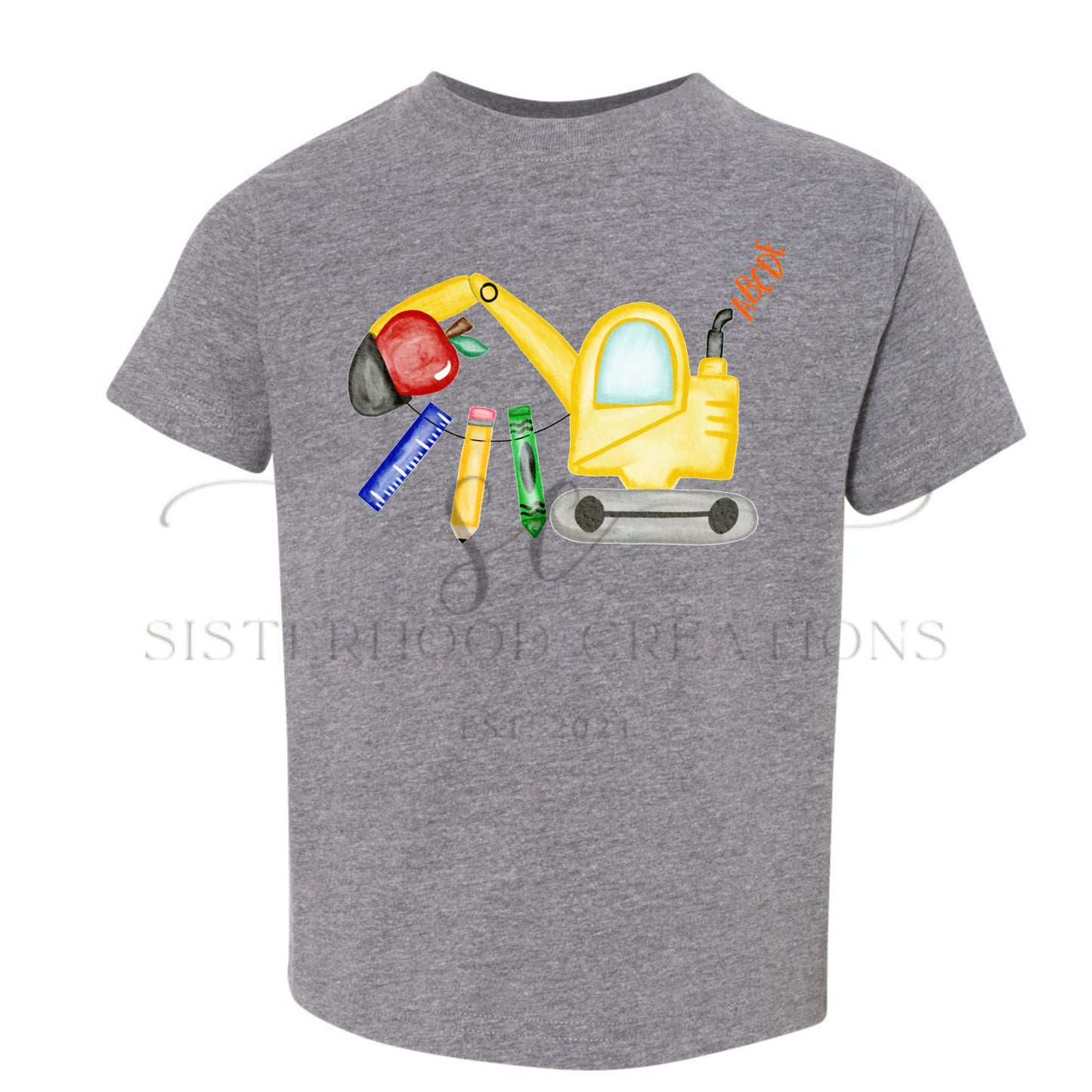 Excavator ABCs Tee