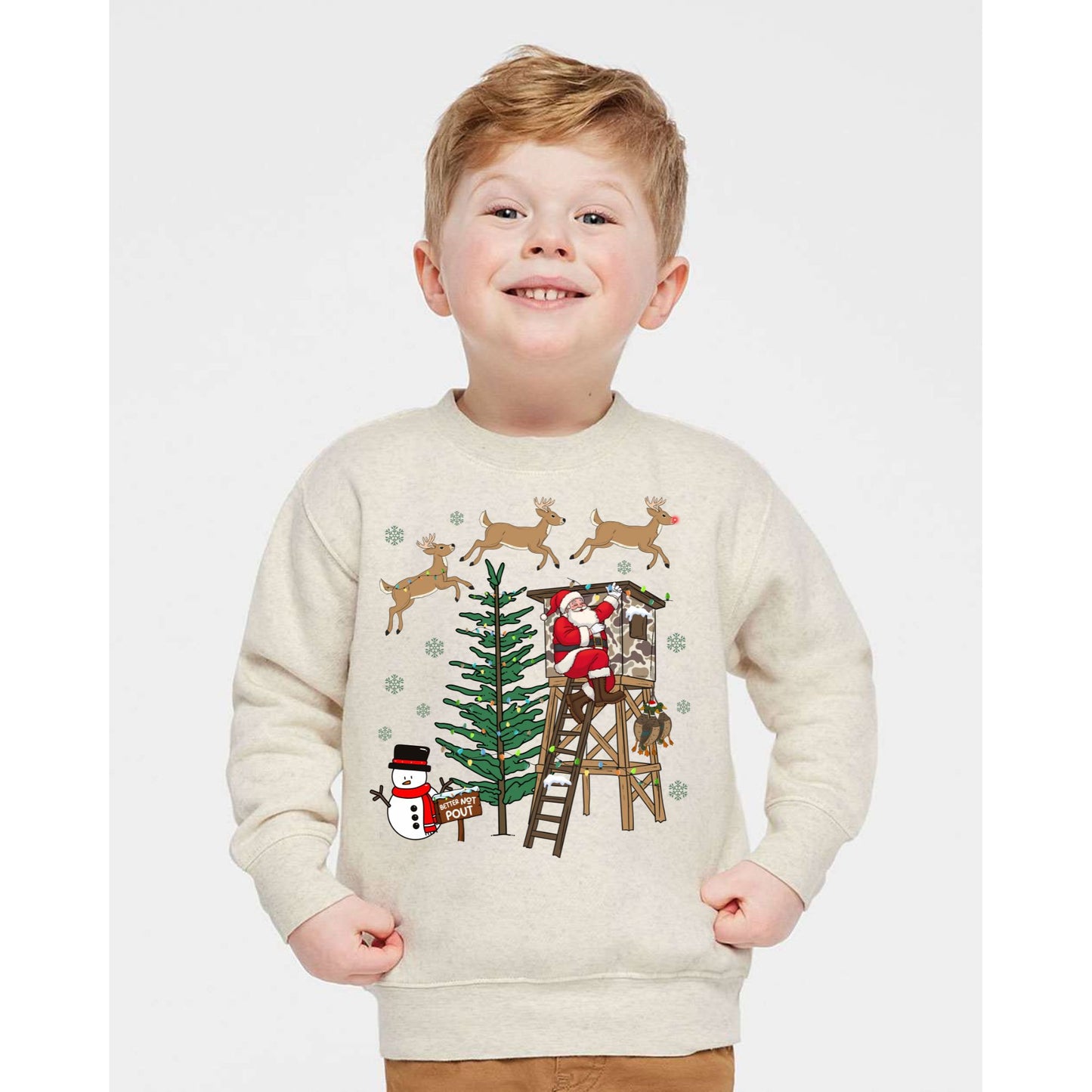 Kids Santa Hunting Sweatshirt