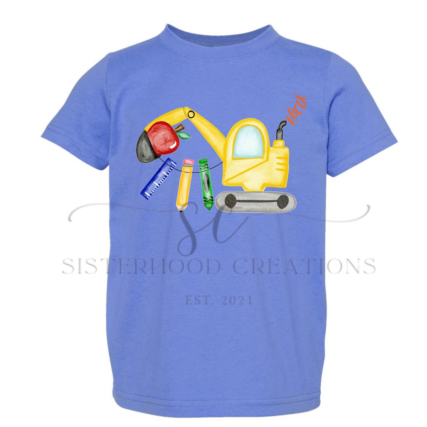 Excavator ABCs Tee