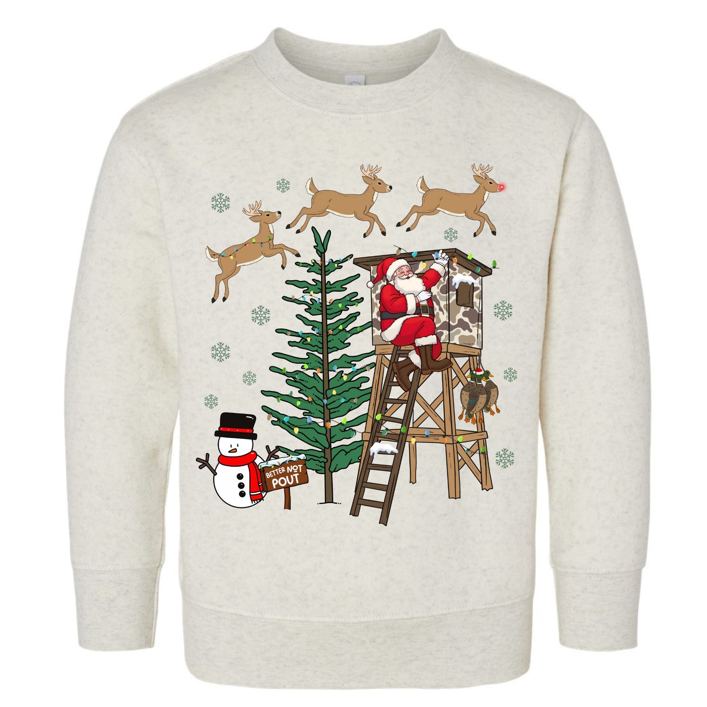 Kids Santa Hunting Sweatshirt