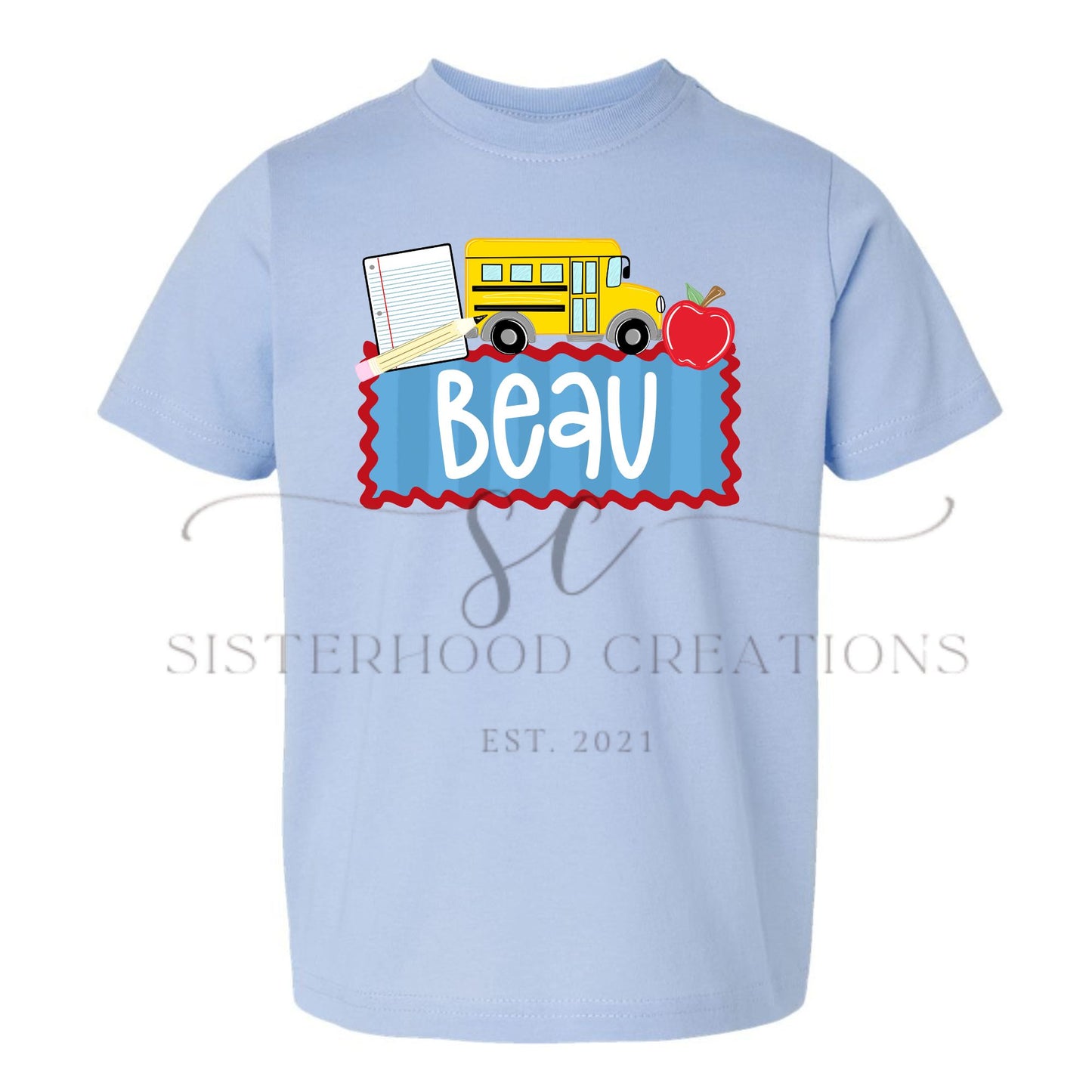 BUS BACK TO SCHOOL- CUSTOM NAME(BOY)