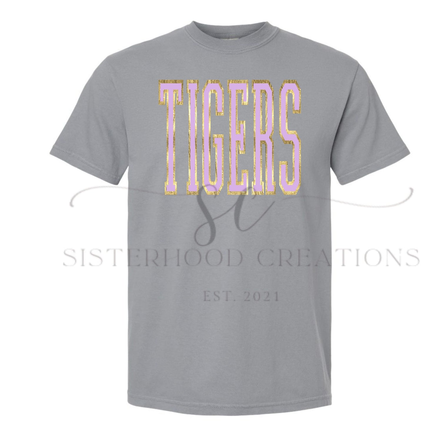 Gold Foil Varsity TIGERS