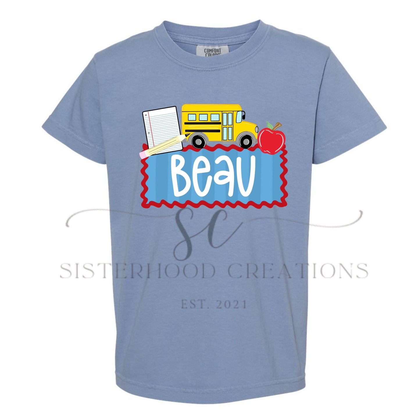 BUS BACK TO SCHOOL- CUSTOM NAME(BOY)