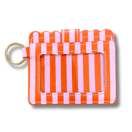 Wallet - Pink & Orange Stripes