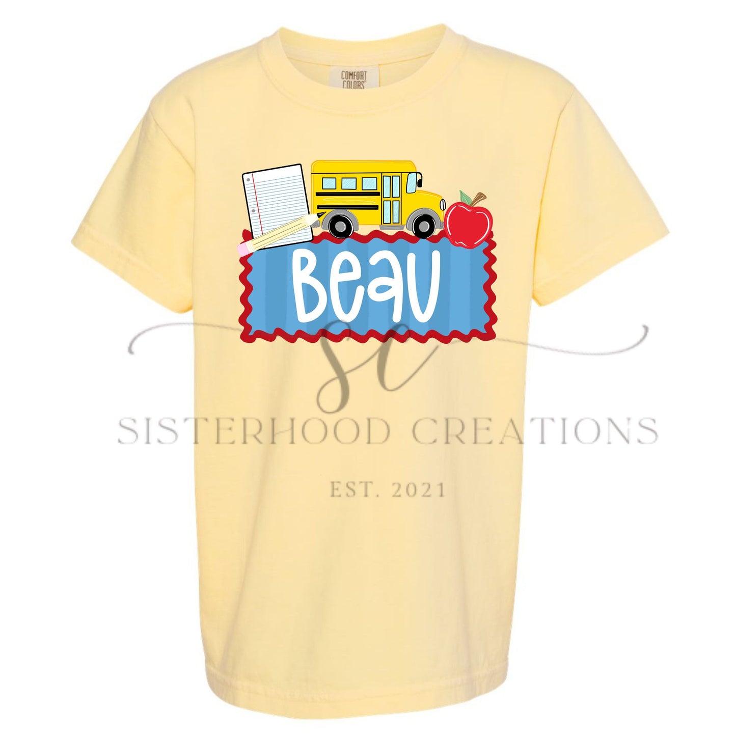 BUS BACK TO SCHOOL- CUSTOM NAME(BOY)