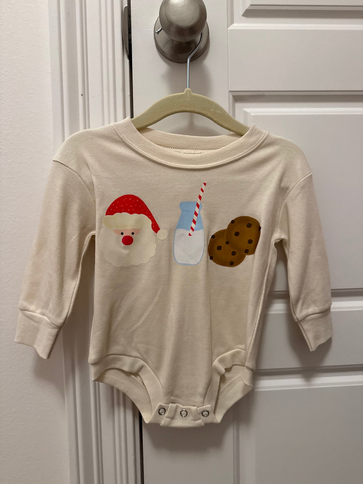 Santa's Cookies & Milk Onesie