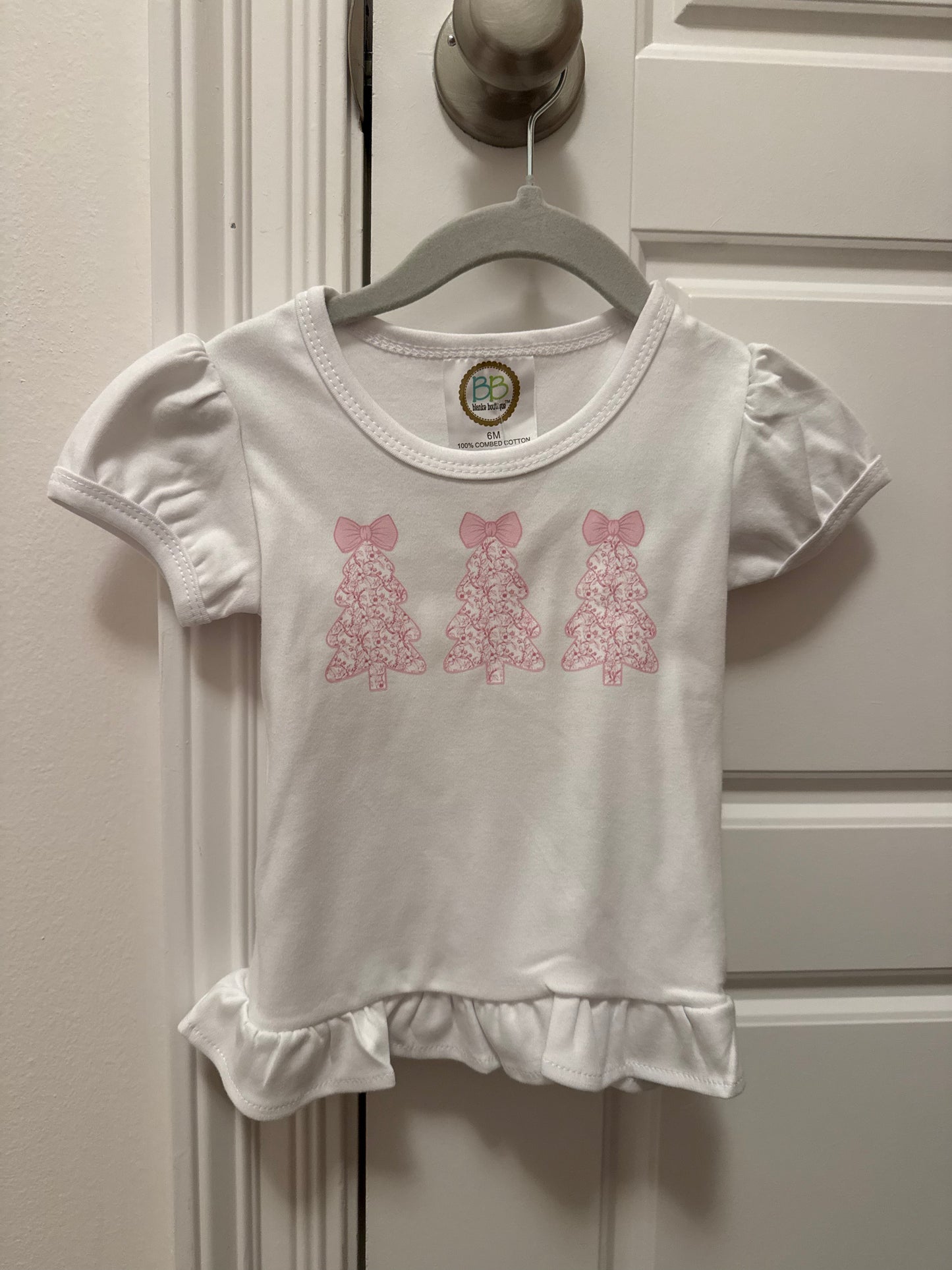 Pink Trees Ruffle Tee