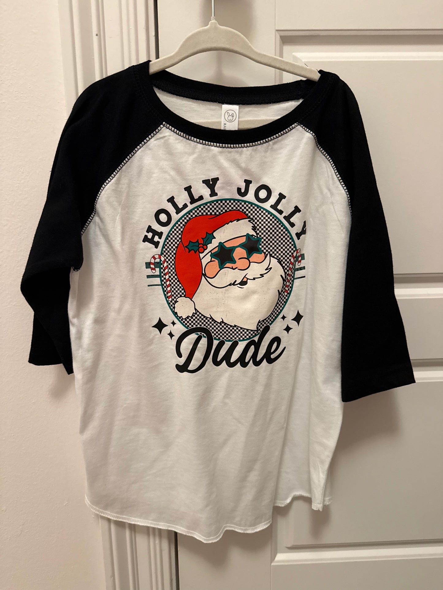 Holly Jolly Dude Raglan Tee