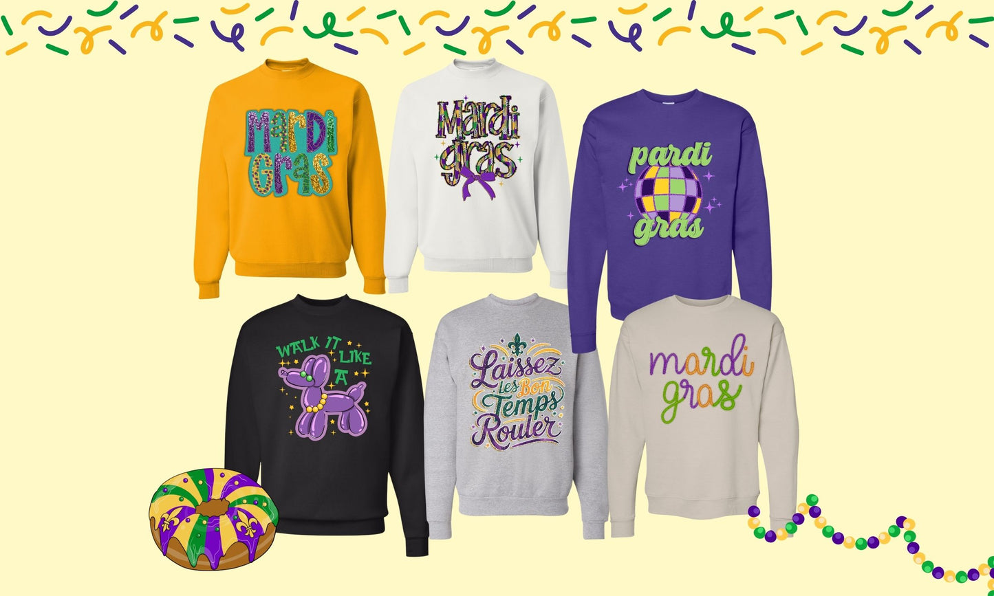 MYSTERY MARDI GRAS SWEATSHIRTS