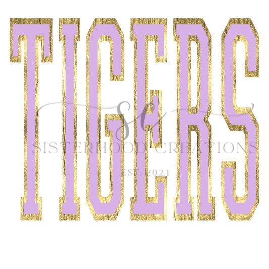 Gold Foil Varsity TIGERS
