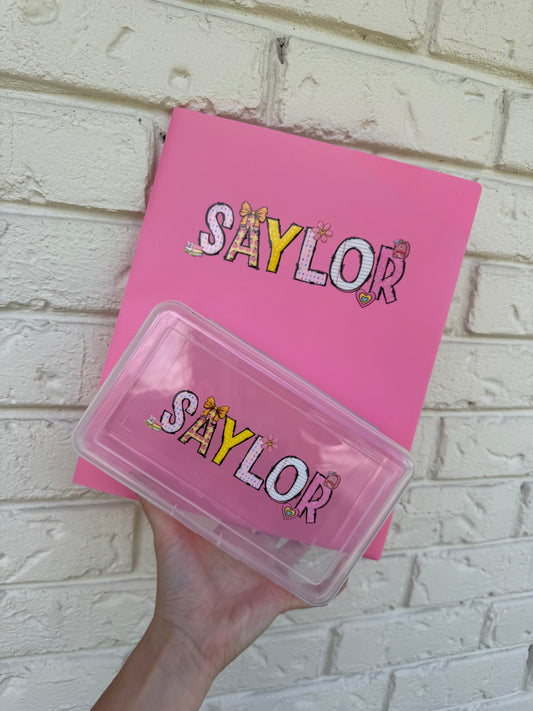 Back to school folders