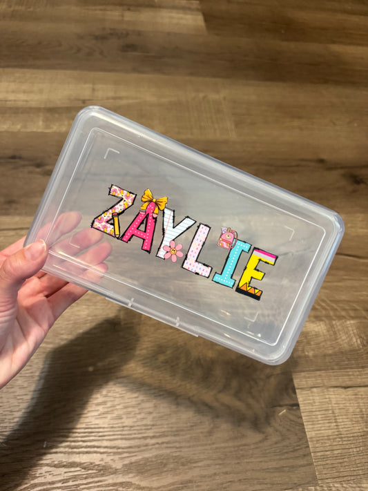Back to school pencil boxes
